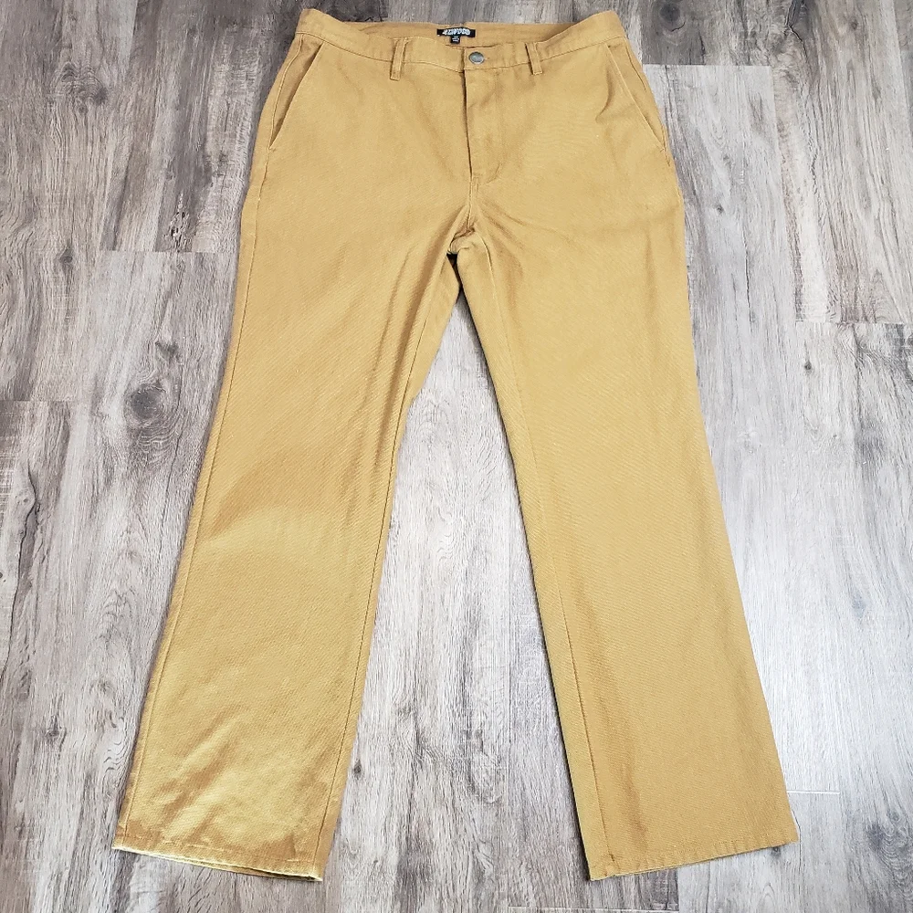 Elwood Men's 36 X 31 100% Cotton‎ Soft Canvas Camel Tan Khaki Dress Casual Pants